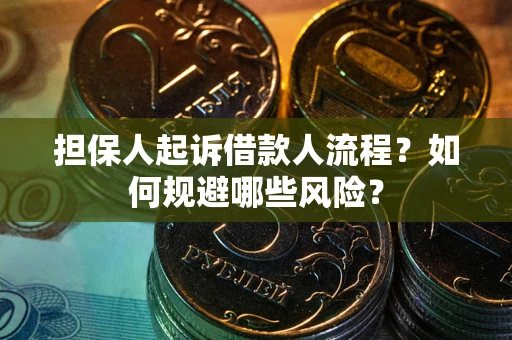 武汉担保人起诉借款人流程？如何规避哪些风险？