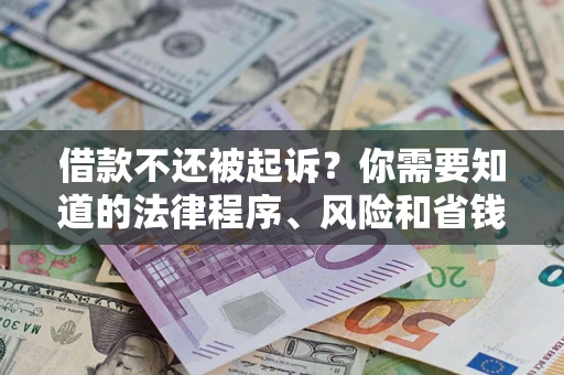 武汉借款不还被起诉？你需要知道的法律程序、风险和省钱技巧