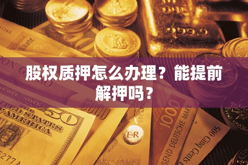 武汉股权质押怎么办理？能提前解押吗？